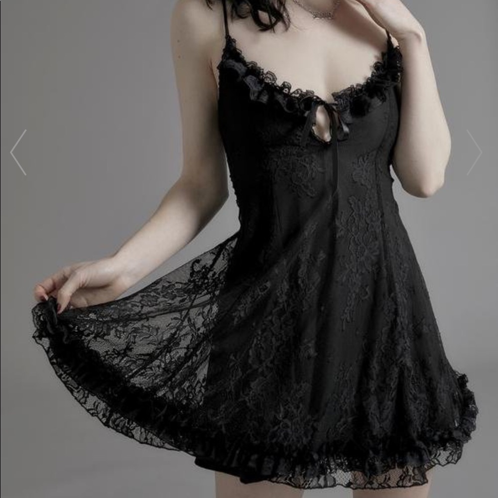Dolls Kill | Dresses | Faithfully Doomed Lace Dress Widow | Poshmark
